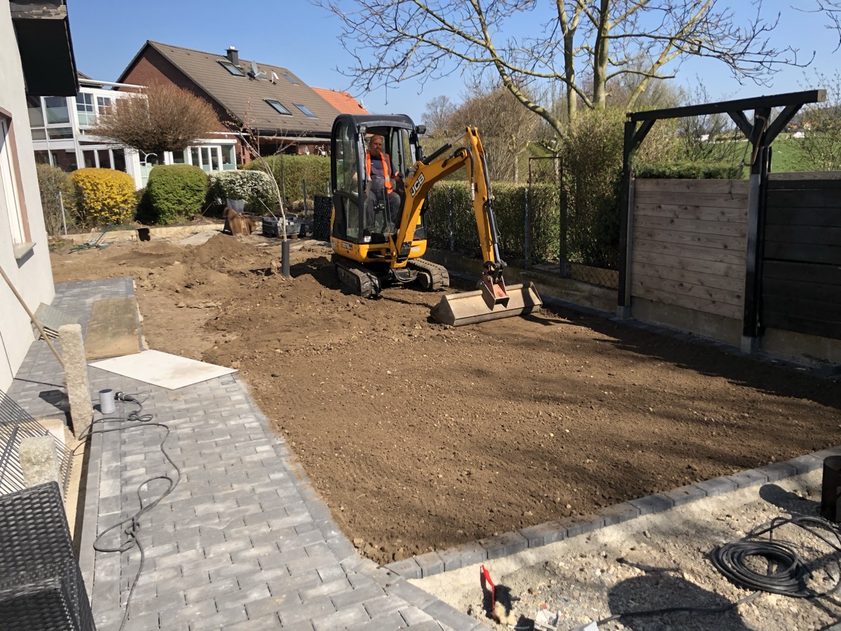 Garten vor der Gestaltung