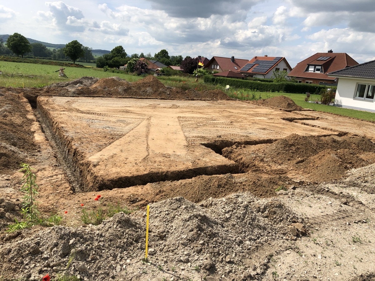 Verdichtete Sandplatte